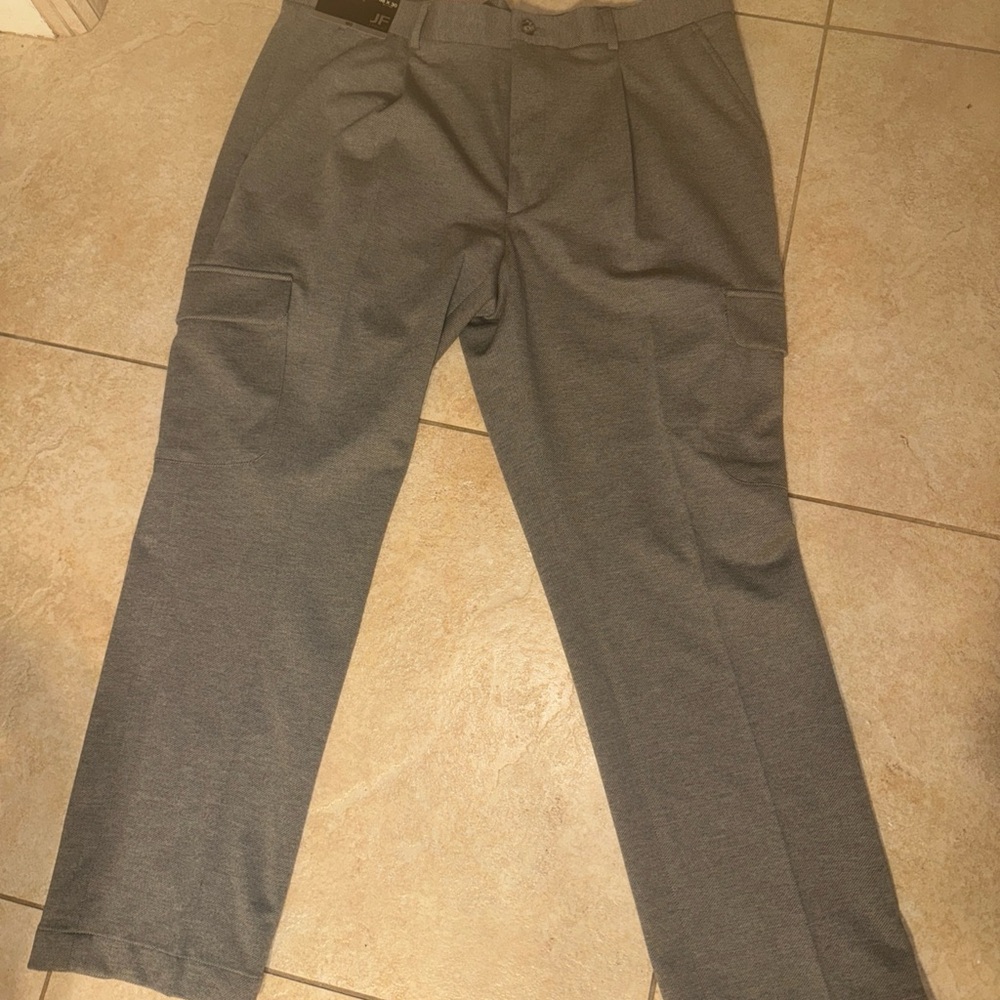 JF J Ferrar Gray Dress Cargo Pants 38x30 New U8 $80